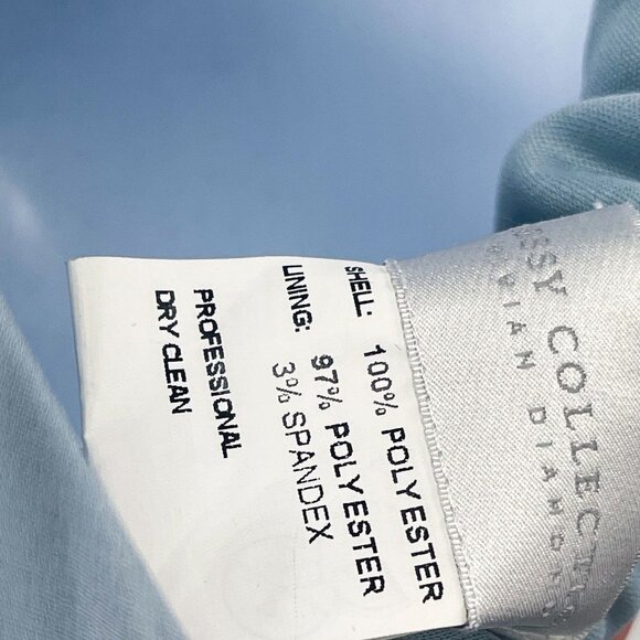 Dessy Collection Sleeveless Chiffon Draped V-Neck Surplice Maxi Dress Mist 2894 - Picture 10 of 11